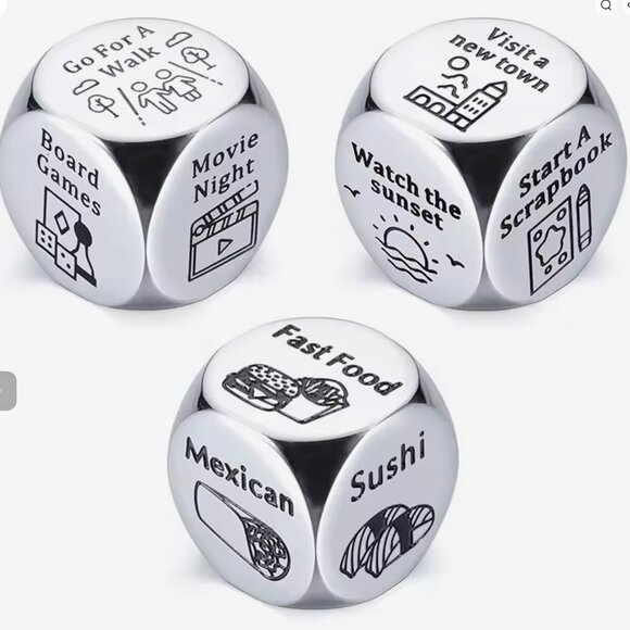 Stainless Steel Date Night Dice Set – Adult Entertainment for Endless Fun - Picture 4 of 8